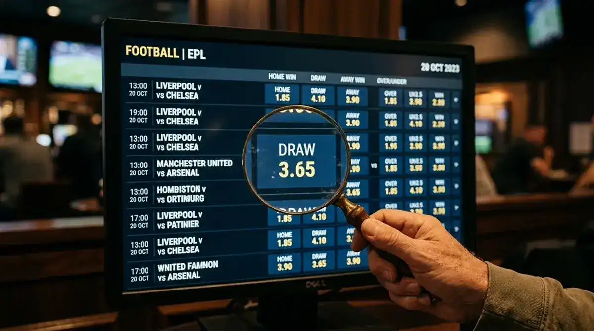 Lupa sobre una cuota de fútbol para detectar valor frente a la probabilidad real