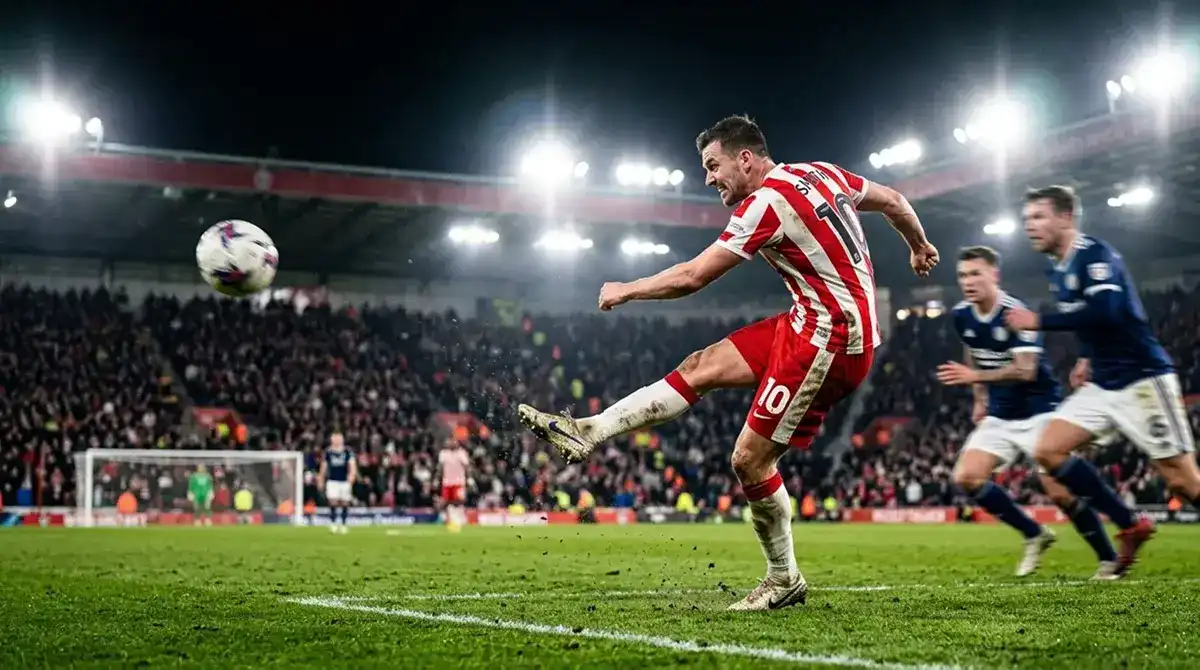 Disparo desde el área que genera una ocasión de alto valor de expected goals